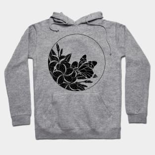 Monogram with butterfly and plumeria Hoodie